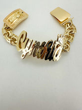 Load image into Gallery viewer, Chino link lady bracelet 10 k gold, 12 mm link
