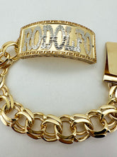 Load image into Gallery viewer, Chino link bracelet 10 k gold, 24 mm ID Box
