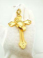 Load image into Gallery viewer, Cross pendant 14 k gold custom made
