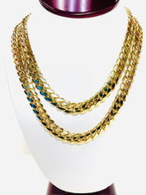 Load image into Gallery viewer, Miami Cuban Chain Necklace 11 mm 10K Yellow Gold

