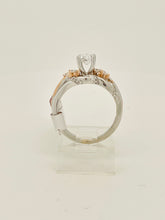 Load image into Gallery viewer, 14 karat white and rose gold diamond ring 0.82 CT
