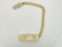 Load image into Gallery viewer, Chino link bracelet 7 mm link 10k gold
