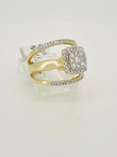 Load image into Gallery viewer, 10 karat wedding rings and bands diamond 0.5 CT
