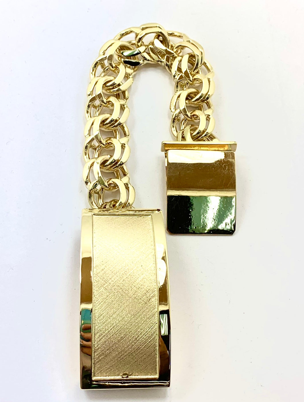 Chino link bracelet 30 mm ID box 10 karat gold