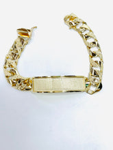 Load image into Gallery viewer, 10 karat gold bracelet (13mm)with ID name
