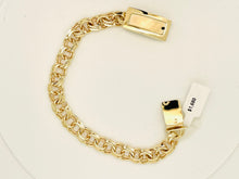 Load image into Gallery viewer, Chino link bracelet 10mm 10 karat gold
