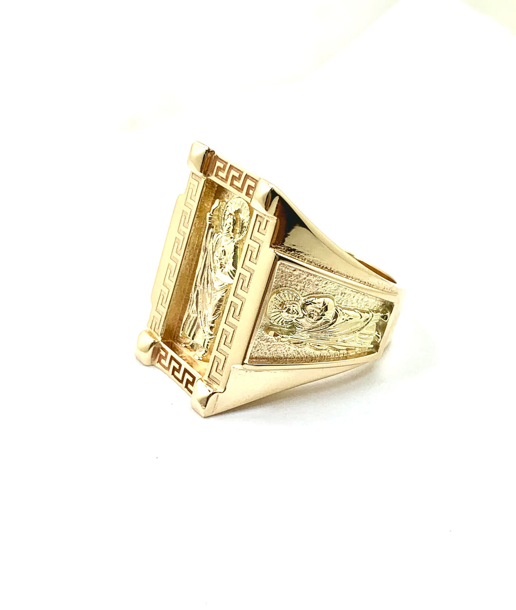 Saint Jude custom ring 14 karat gold