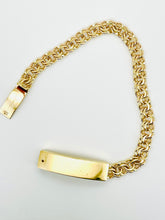 Load image into Gallery viewer, Chino link bracelet 10 karat gold 9.5 mm on ID
