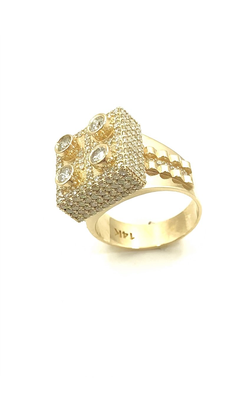 Custom made Diamond man ring