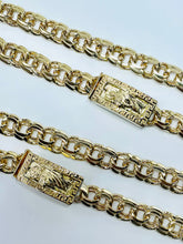 Load image into Gallery viewer, Chino link chain 11 mm 10 karat gold with Saint Judas
