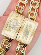 Load image into Gallery viewer, Chino link chain 15mm 10 karat gold  2 box 26”
