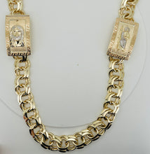 Load image into Gallery viewer, Chino link chain 15mm 10 karat gold  2 box 26”
