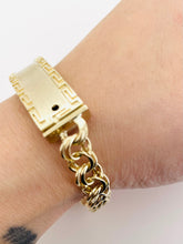 Load image into Gallery viewer, Chino link bracelet 7 mm link 10k gold
